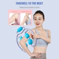 thumbnail image 4 of Gatillo en forma de U Rodillo de yoga Brazo Pierna Tejido muscular Masaje Pilates (Azul) Likrtyny Cuidado Belleza, 4 of 8