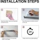 thumbnail image 4 of Toalleros para baño montado en la pared, soporte para toallas de baño de metal con estante de madera y 1 gancho, almacenamiento de toallas para decoración de baño pequeño o RV, toallas enrol, 4 of 4