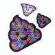 thumbnail image 1 of DIY Use Poo Shaped Cloth Stickers 3Pcs Colorful Embroider Sequin Patch, 1 of 4