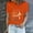 Orange, variant on Royisotas Easter Shirts Rabbit Happy Easter Print Tshirts for Women Summer Crew Neck Short Sleeve Tops