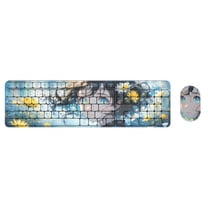 Wireless Keyboard and Mouse Combo, Silent 2.4GHz and Bluetooth Dual ...