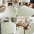 thumbnail image 6 of 8x10 Area Rugs for Living Room, Sage Green Geometric Non Slip Area Rugs for Kitchen Bedroom Entryway, Modern White Stripe Distortion Art Washable Carpet Runner Rug Floor Mats for Bedroom Home Decor, 6 of 9