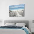 thumbnail image 5 of HFDF Abstract Beach Path Artwork Picture: Coastal Painting Ocean Canvas Wall Art for Living Room 18x12inch Framed, 5 of 6