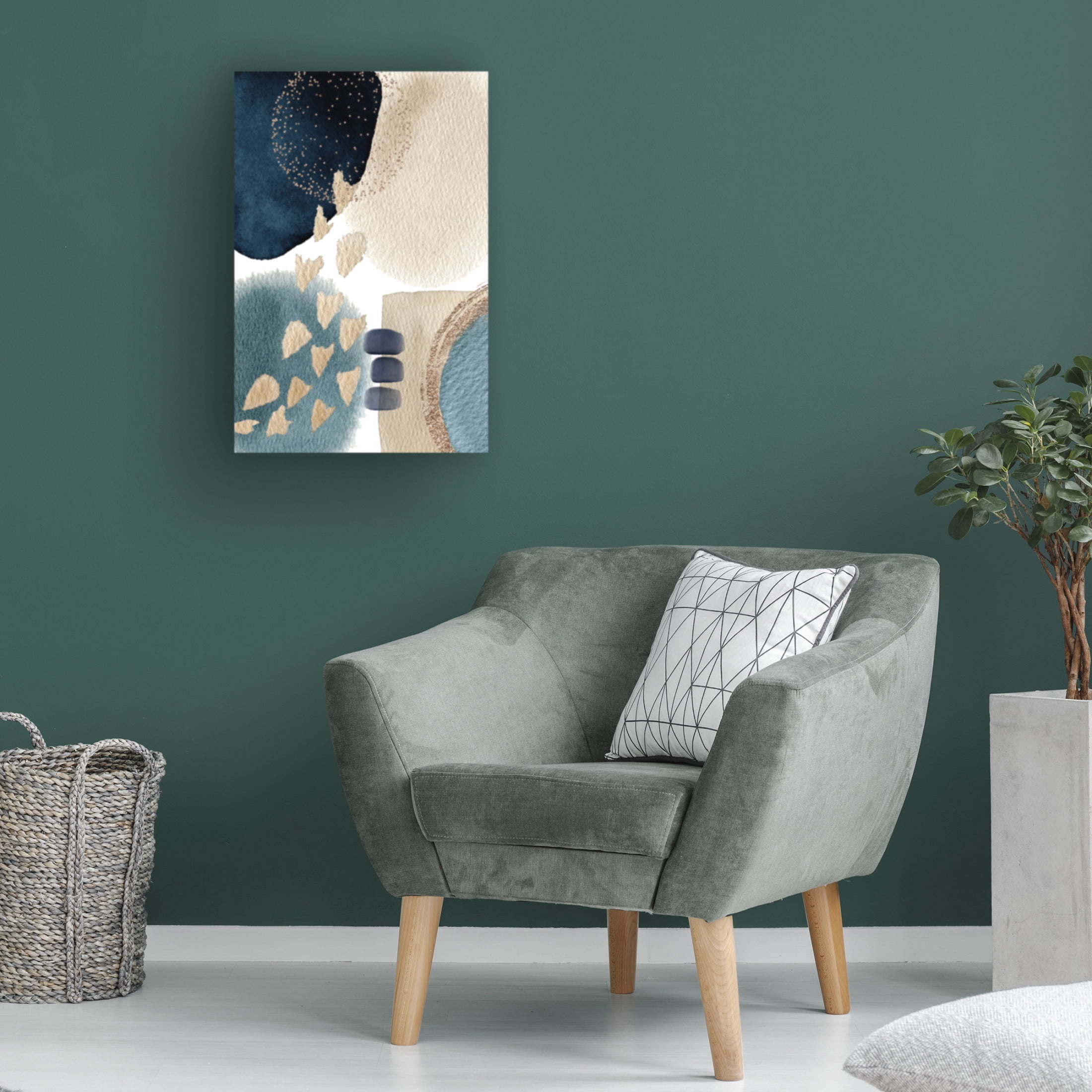 Trademark Fine Art Sally Ann Moss Blue Beauty 1 Canvas Wall Art