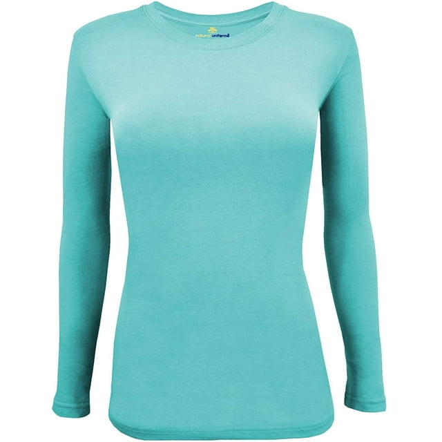 Women's Under Scrub Tee Crew Neck Long Sleeve T-Shirt