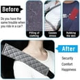thumbnail image 4 of GoXteam 4 Pack Gray Seat Belt Cover Extra Long Seat Belt Pads for Car Seatbelt Protector Soft Comfort Safe Belt Shoulder Strap Covers Harness Pads Helps Protect Your Neck and Shoulder, 4 of 7