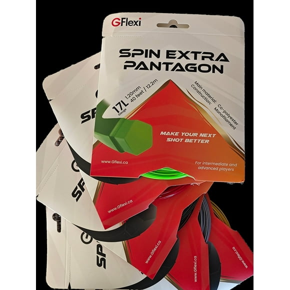 Spin Extra Tennis String - 5 Strings Package - 17G