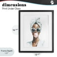 thumbnail image 4 of Stupell Industries Traditional Bubble Reverie Female Black Framed Print Under Glass, 13 x 16, by Svetlana Aleynikova, 4 of 8