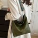 thumbnail image 4 of Bolso de hombro de gran capacidad de PU de color sólido retro para mujer, bolso cruzado de moda, adecuado para viajes diarios de niñas, 4 of 5