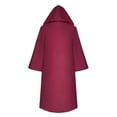 thumbnail image 7 of Hurxie Mens Adult Robe Hooded Cloak Halloween Christmas Party Cosplay Costume Vampire Tunic Hooded Uniform, 7 of 7