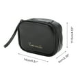 thumbnail image 2 of Unique Bargains 1 Pc Portable Square Shaped Makeup Bag for Travel Black PU, 2 of 6