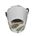 thumbnail image 3 of XMXT Collapsible Laundry Basket, Decorative Feather Graffiti Polyester Waterproof Laundry Hamper, 62L, 3 of 8