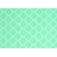 thumbnail image 1 of Ahgly Company Machine Washable Indoor Rectangle Trellis Turquoise Blue Modern Area Rugs, 7' x 9', 1 of 4