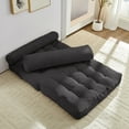 thumbnail image 6 of Puremind Folding Sofa Bed, Convertible Floor Couch with Pillow, 73" x 50" Foldable Mattress Chair, Portable Fold Out Chair Bed for Living Room/Bedroom, Dark Gray, 6 of 8