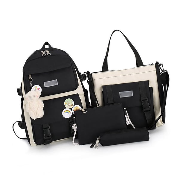 Jumpingount Conjunto de de nailon para niños Mochilas Negro
