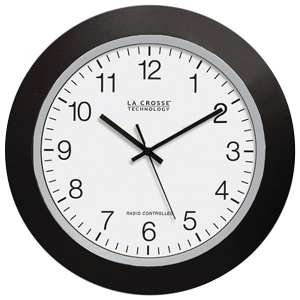 La Crosse Technology 12" Black Atomic Wall Clock