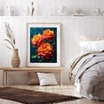 thumbnail image 6 of Diamond Art Kit for Adults, Orange Red Roses On Teal Background Diamond Painting for Adults Beginners, 5D DIY Diamond Art Painting Kits, Colorful Diamond Painting Craft for Home Decor 12x16, 6 of 7