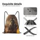 thumbnail image 4 of Fotbe Apocalyptic Skull Soldier Bolsa Mochila con Cordón Estampada, Bolsa de Gimnasio Deportiva, Bolsa Cinch, Bolsa con Cordón para Hombres y Mujeres-Small, 4 of 6