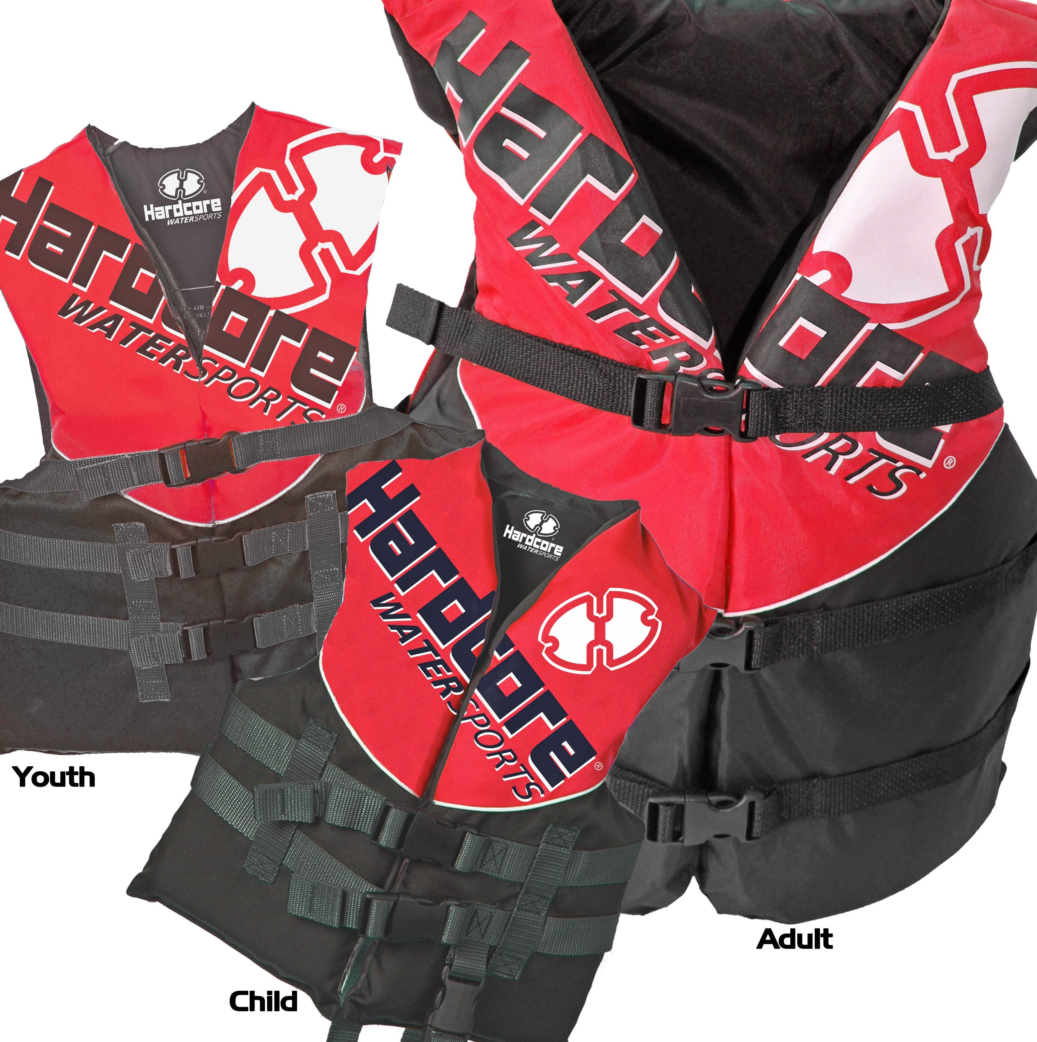 Hardcore Water Sports USCG Approved Life Jacket Vest photo 7