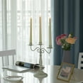 thumbnail image 4 of Antique 12 Distressed 3 Arm Metal Candelabra for Dining Room, Entryway, Kitchen and Vanity, 4 of 7