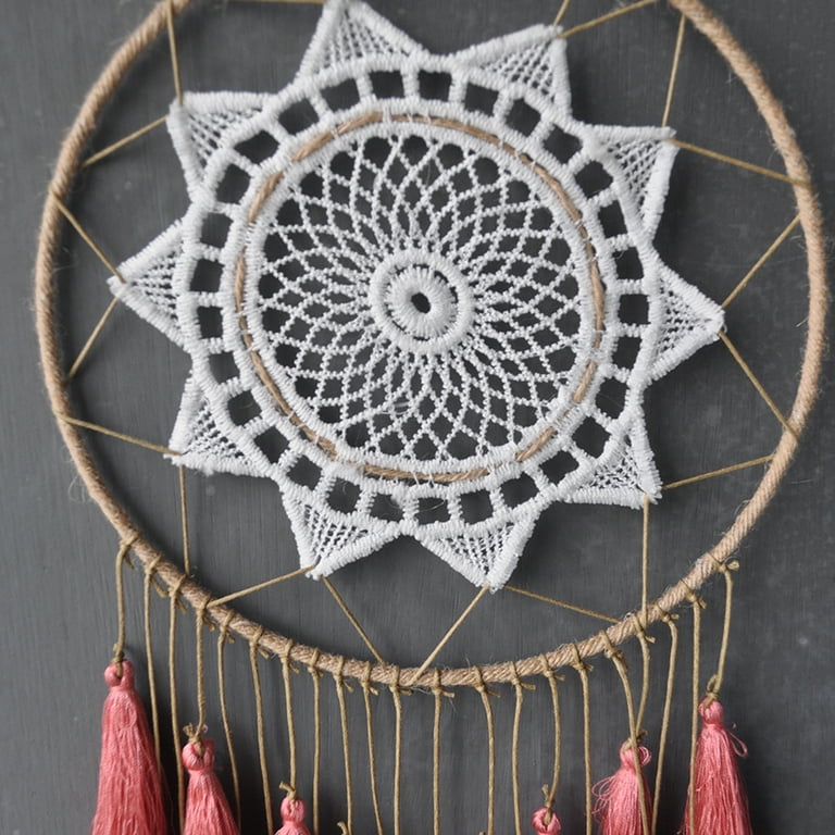 Mandala Life Art DIY Dream Catcher Kit 10x28 Inches - Make Your Own Bohemian Wall Hanging with All-Natural Materials - Creative