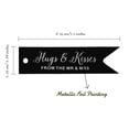 thumbnail image 5 of Inkdotpot Silver Foil Paper Hang Tags Hugs & Kisses From The Wedding Favor Tags 50 Pieces, 5 of 6