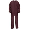 thumbnail image 5 of Men's 2 Piece Tracksuits Full-zip Hoodie Jacket and Cargo Sweatpant Sets Jogging Sports Sweatsuits with Pockets (S, Purple), 5 of 7