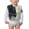 thumbnail image 6 of Hirioo Mystical Bull in Fog for Baby Waterproof Pocket Bib Adjustable Closed for Babies Toddlers with Large Pocket 6-24Months, 6 of 8