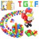 thumbnail image 1 of 72 piezas de bloques de construcción magnéticos para niños pequeños, juguetes de construcción con forma de cubo magnético grande para niños, juguete educativo Montessori cuadrado sensorial STEM, 1 of 8