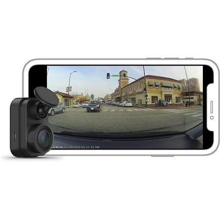 Garmin Dash Cam Mini 2, Black, Advanced Small Camera with HD Eyewitness Video Continuous Recording