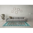 thumbnail image 3 of Ahgly Company Indoor Rectangle Persian Light Blue Traditional Area Rugs, 2' x 3', 3 of 4
