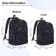 thumbnail image 2 of Easygdp Copper-Gold Gloss Outline Rose Mochila de Lona Resistente para Laptop, Compatible con Laptops de 15 a 17 pulgadas, Ideal para Escuela, Trabajo y Viajes-Medium, 2 of 5