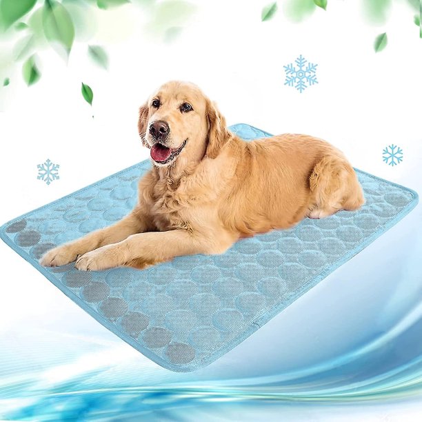 Estera de enfriamiento para perros, estera de enfriamiento para mascotas, estera de enfriamiento de verano para perros y gatos para el sofá de la sala de estar del coche, impermeable y antidesliz