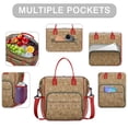 thumbnail image 2 of Brown Christmas Pattern Womens Lunch Box for Work,Insulated Large Lunch Bag for Tween and Teen,Loncheras Para Mujer,Leakproof Adult Lunch Bag for Work,Beach,Travel,Picnic,Camping, 2 of 7