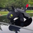 Dragon Car Accessory with Movable Wings, Toothless Little Dragon