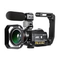 thumbnail image 1 of Camara de video ORDRO AC3 4K WiFi cámara de vídeo Digital videocámara DV grabadora 30MP 30X Zoom IR visión nocturna 3,0 pulgadas IPS LCD pantalla táctil con 2pcs baterías recargables + Extra 0.39X len, 1 of 7