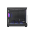 thumbnail image 3 of MONTECH KING 15 PRO KING15PB Micro-ATX PC Case, Curved Panoramic Glass, Chimney Airflow, 360mm Radiator Support, Compact Build for High-Performance Systems, 4 ARGB PWM Fan Pre-Installed, Black, 3 of 8