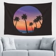 thumbnail image 4 of ZICANCN Beach Nature Coconut Trees Fantasy Wall Decor Tapestry , Room-Bedroom Wall Hangings Tapestry Sunset Sea Tropical,60" X 40", 4 of 9