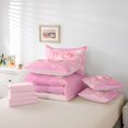 thumbnail image 6 of Homewish Number 18 7-Piece Twin Bedding Sets,Personalized Birthday Bedding Comforter Set,Pink Lovely Bow Knot Sheet Sets For Girls,Luxury Bedroom Decor Reversible, 6 of 8