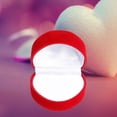 thumbnail image 2 of AYktou 2 Inch Flocking Ring Boxes, Heart-Shaped Flip Lid Gift Box Valentine's Day Portable Gift Box Mother's Day Gift Packaging Storage Box, Red, 2 of 7