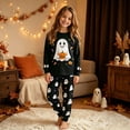 thumbnail image 2 of JAJAHO Halloween Kids Pajamas Boy Girl Long Sleeve Top And Pants Set Ghost Sleepwear 2 Piece Set 2-10Y, 2 of 7