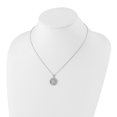 thumbnail image 3 of Auriga 925 Sterling Silver 1.1 mm Rh-Plated Diamond Letter H Initial Necklace for Women 20", 3 of 6