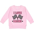 thumbnail image 2 of Inktastic I Love Racing Rally Flags Girls Toddler Sweatshirt, 2 of 4