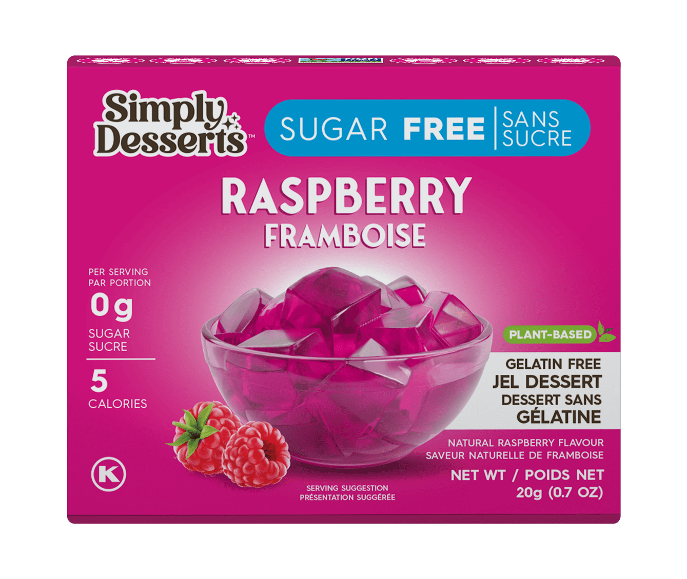 Simply Raspberry Simply Desserts - Raspberry Jel Dessert, 20g - Walmart.ca