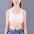 thumbnail image 4 of breaise Girls' Seamless Stretch Sports Bra Breathable Girls Training Bras Teens Sports Bras for Kids Cotton Wireless Light Padded Bralette, 4 of 7