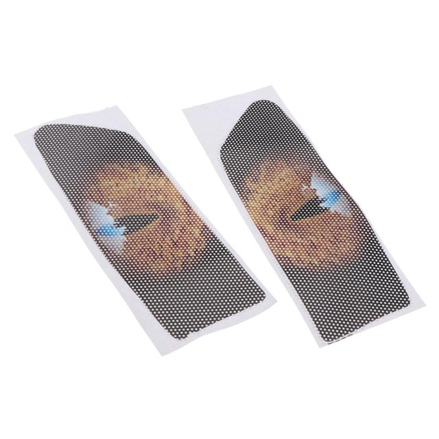 de protección de para pegatina de ojo de faro, decoración compatible con CBR600RR. naranja Zulema Etiqueta gráfica del ojo del faro 3D
