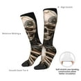 thumbnail image 3 of Daiia Sports Socks Cyber Skeleton With Tattoos Printed Novelty Crew Socks for Men Women Knee High Socks Cotton Socks Soft & Breathable Support Unisex Socks, 3 of 9