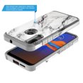 thumbnail image 3 of Moto E6 Plus Case, KAESAR Slim Hybrid Dual Layer Shockproof Hard Cover Graphic Fashion Cute Colorful Silicone Skin Cover Armor Case for Moto E6 Plus (White Marble), 3 of 5