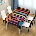 thumbnail image 3 of Yayeee Tablecloths for Rectangular Tables 60 x 108 inch Party Table Cover, Futuristic Sun, 3 of 6