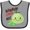 Heather and Black, variant on Inktastic Mawmaw Loves Me Cute Turtle Boys or Girls Baby Bib